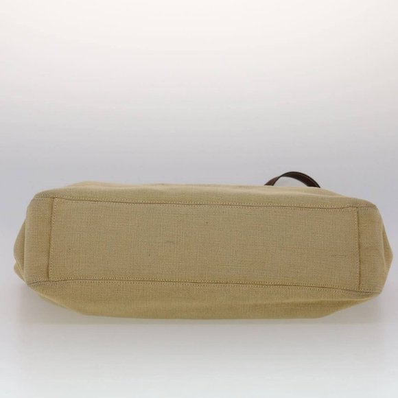 CHANEL COCO Mark Tote Bag Canvas Beige CC Auth am2628g - Picture 5 of 12